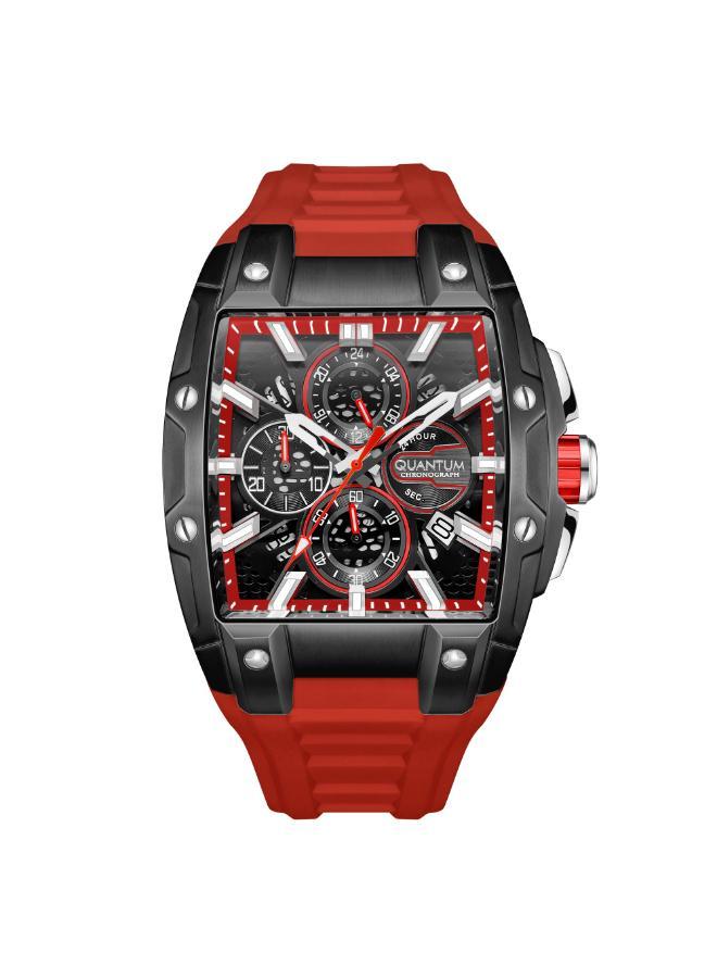 Quantum Men's Silicone Analog Watch HNG1161.058 - 43.5 mm - Image 1